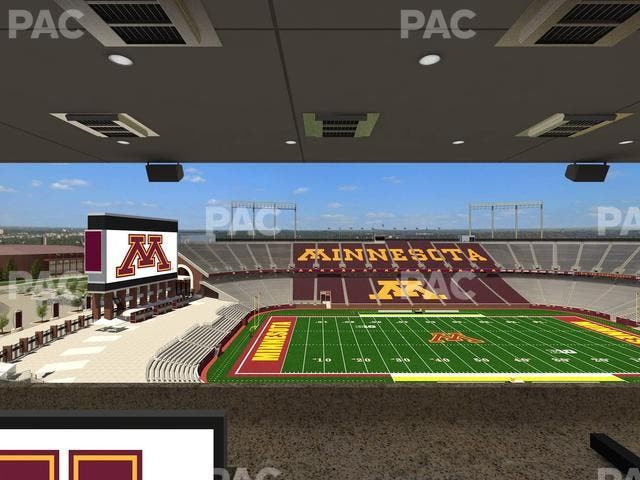 Huntington Bank Stadium - Section Loge Box 22 Upper Seat View