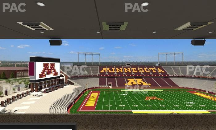 Huntington Bank Stadium - Section Loge Box 22 Upper Seat View