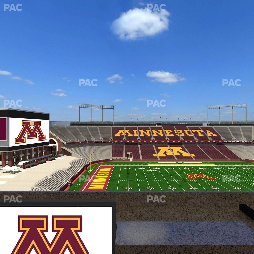 Huntington Bank Stadium - Section Loge Box 23 Lower Seat View