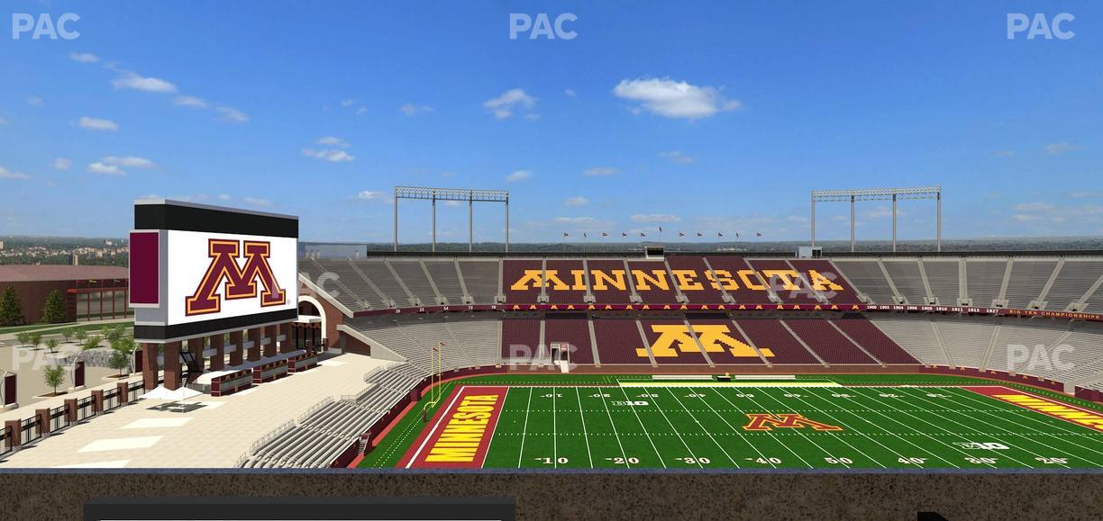 Huntington Bank Stadium - Section Loge Box 23 Lower Seat View