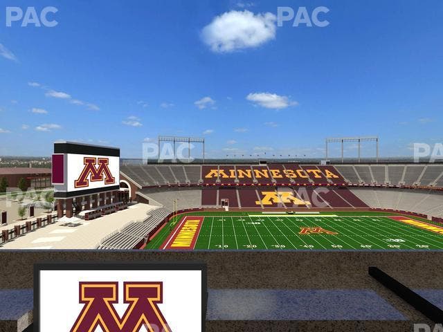 Huntington Bank Stadium - Section Loge Box 23 Lower Seat View