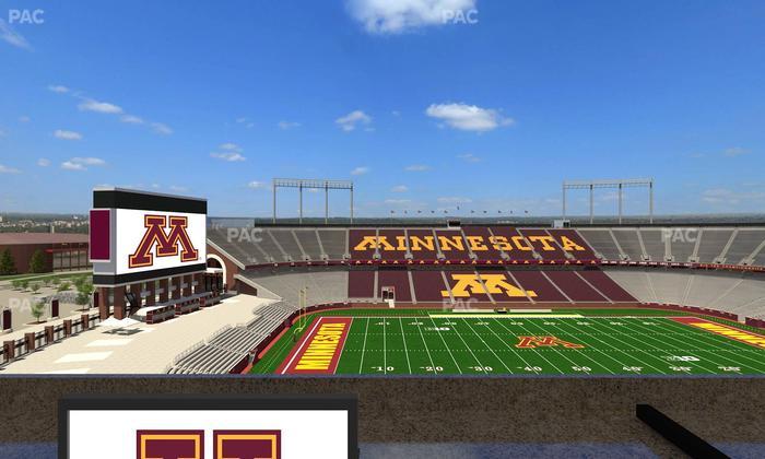 Huntington Bank Stadium - Section Loge Box 23 Lower Seat View