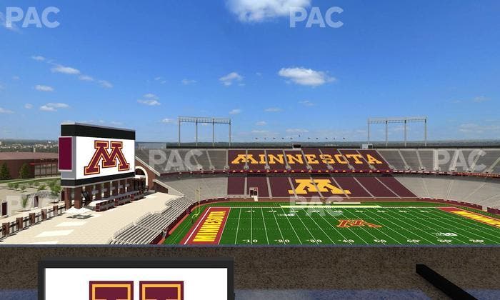 Huntington Bank Stadium - Section Loge Box 23 Lower Seat View