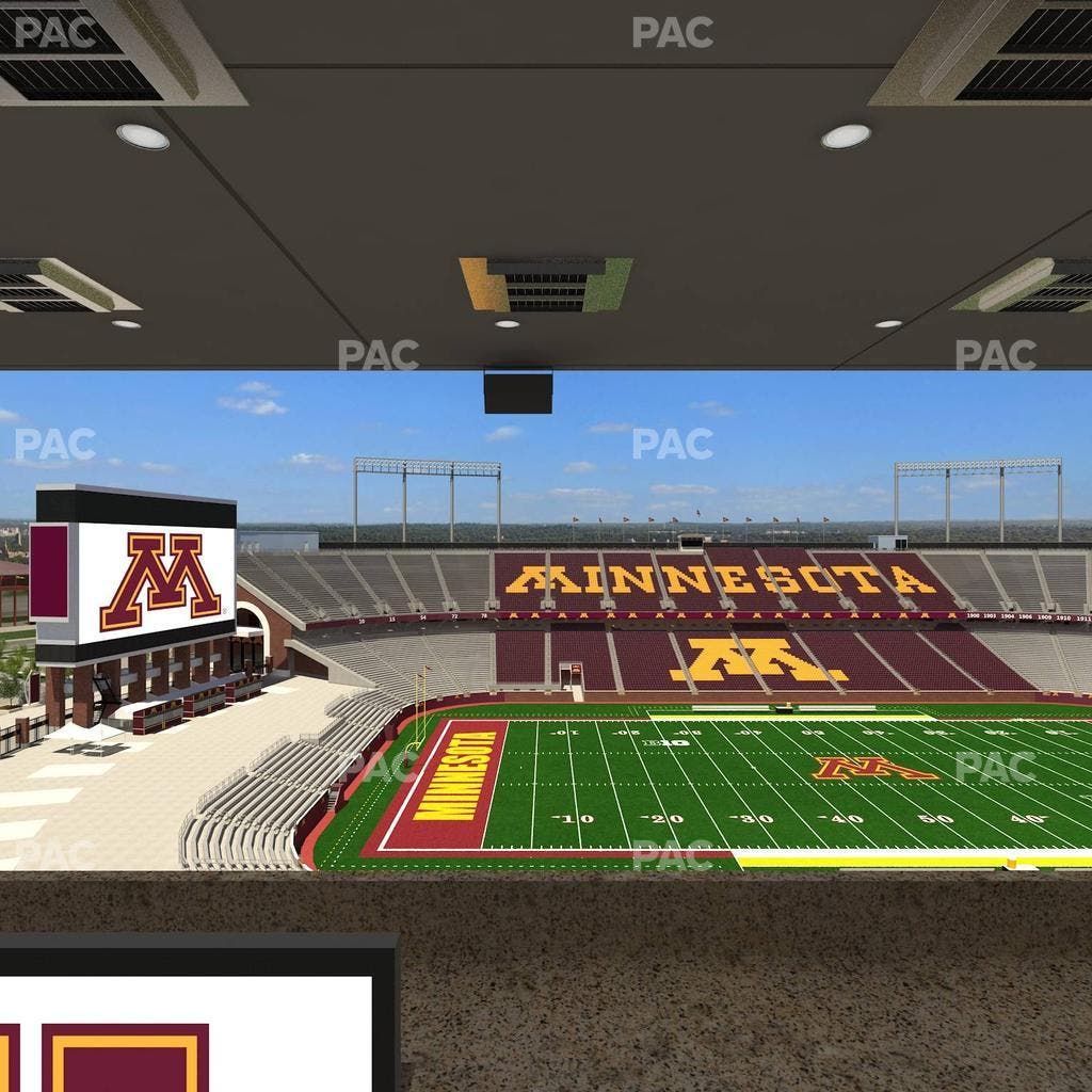 Huntington Bank Stadium - Section Loge Box 23 Upper Seat View