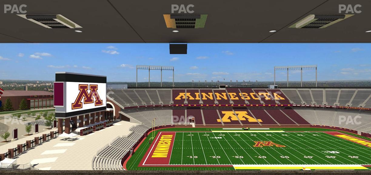 Huntington Bank Stadium - Section Loge Box 23 Upper Seat View