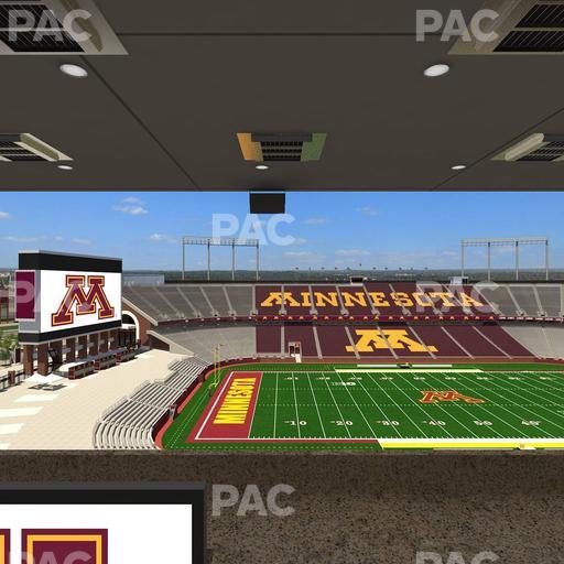 Huntington Bank Stadium - Section Loge Box 23 Upper Seat View