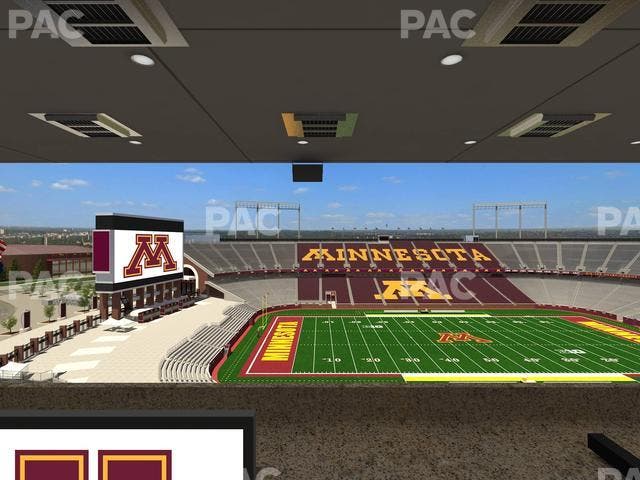 Huntington Bank Stadium - Section Loge Box 23 Upper Seat View