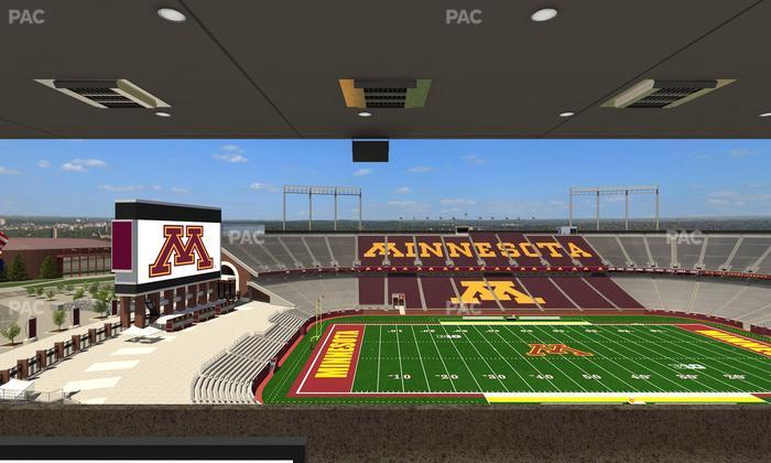 Huntington Bank Stadium - Section Loge Box 23 Upper Seat View