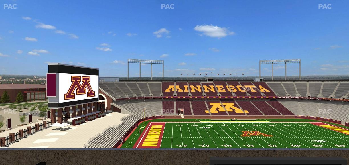 Huntington Bank Stadium - Section Loge Box 24 Lower Seat View