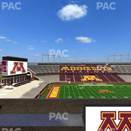 Huntington Bank Stadium - Section Loge Box 24 Lower Seat View