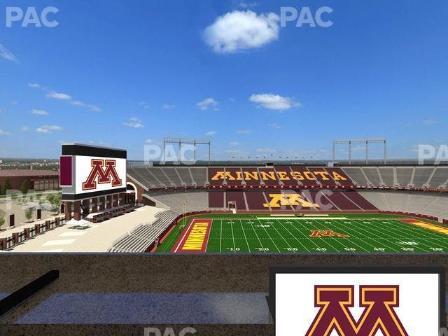 Huntington Bank Stadium - Section Loge Box 24 Lower Seat View