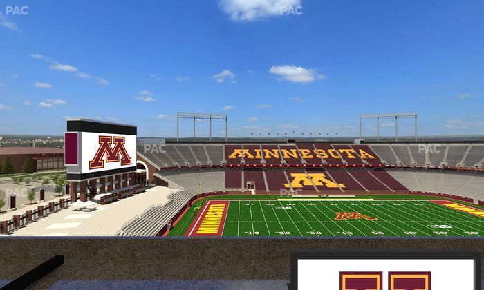 Huntington Bank Stadium - Section Loge Box 24 Lower Seat View