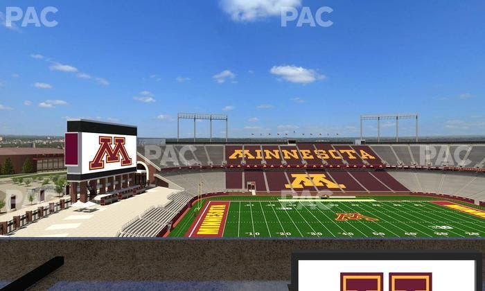 Huntington Bank Stadium - Section Loge Box 24 Lower Seat View