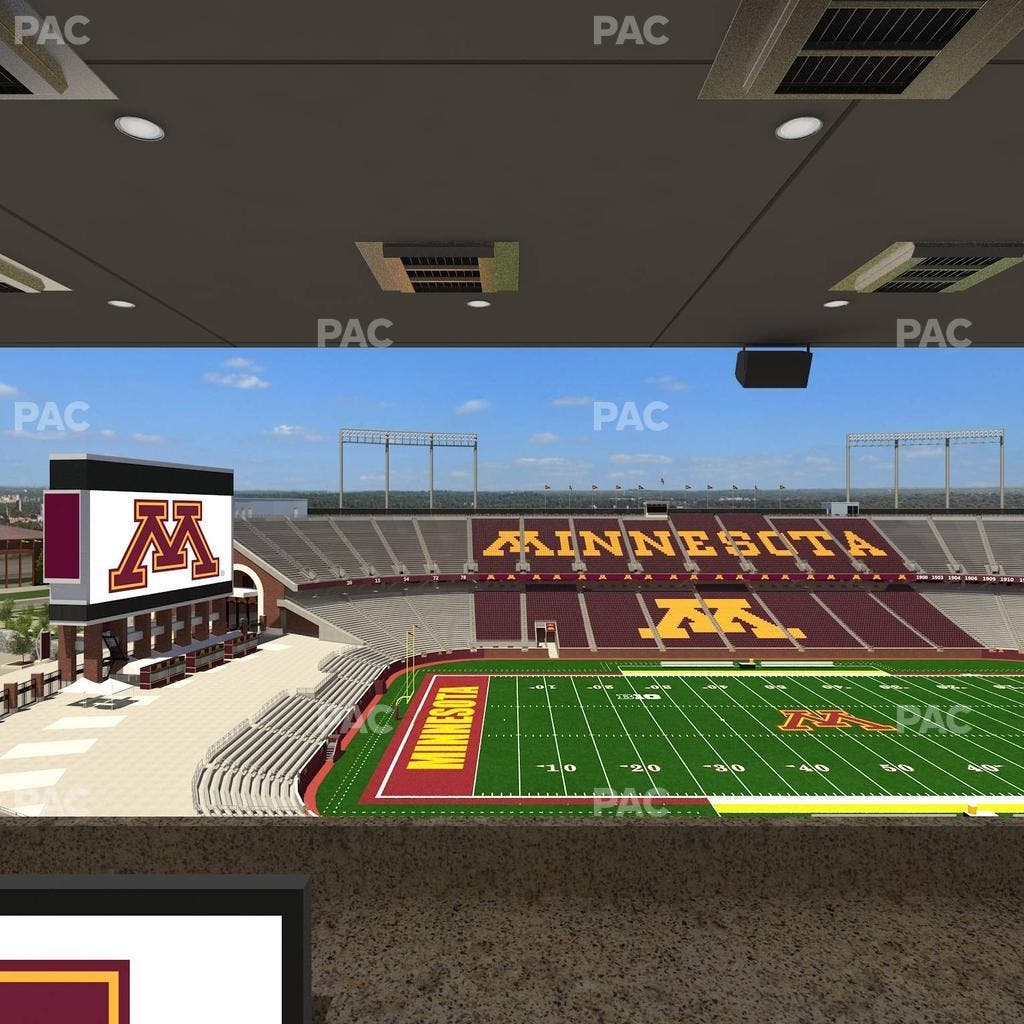 Huntington Bank Stadium - Section Loge Box 24 Upper Seat View