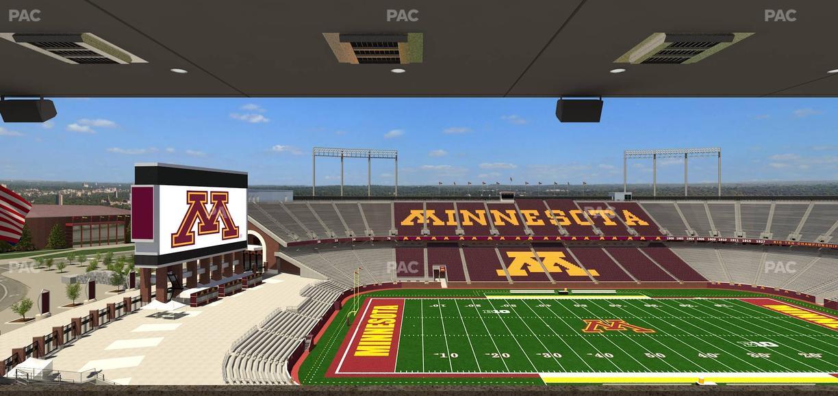 Huntington Bank Stadium - Section Loge Box 24 Upper Seat View