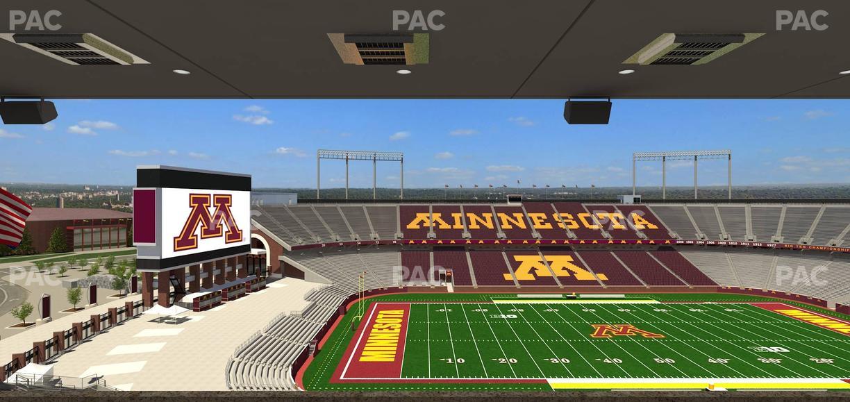 Huntington Bank Stadium - Section Loge Box 24 Upper Seat View