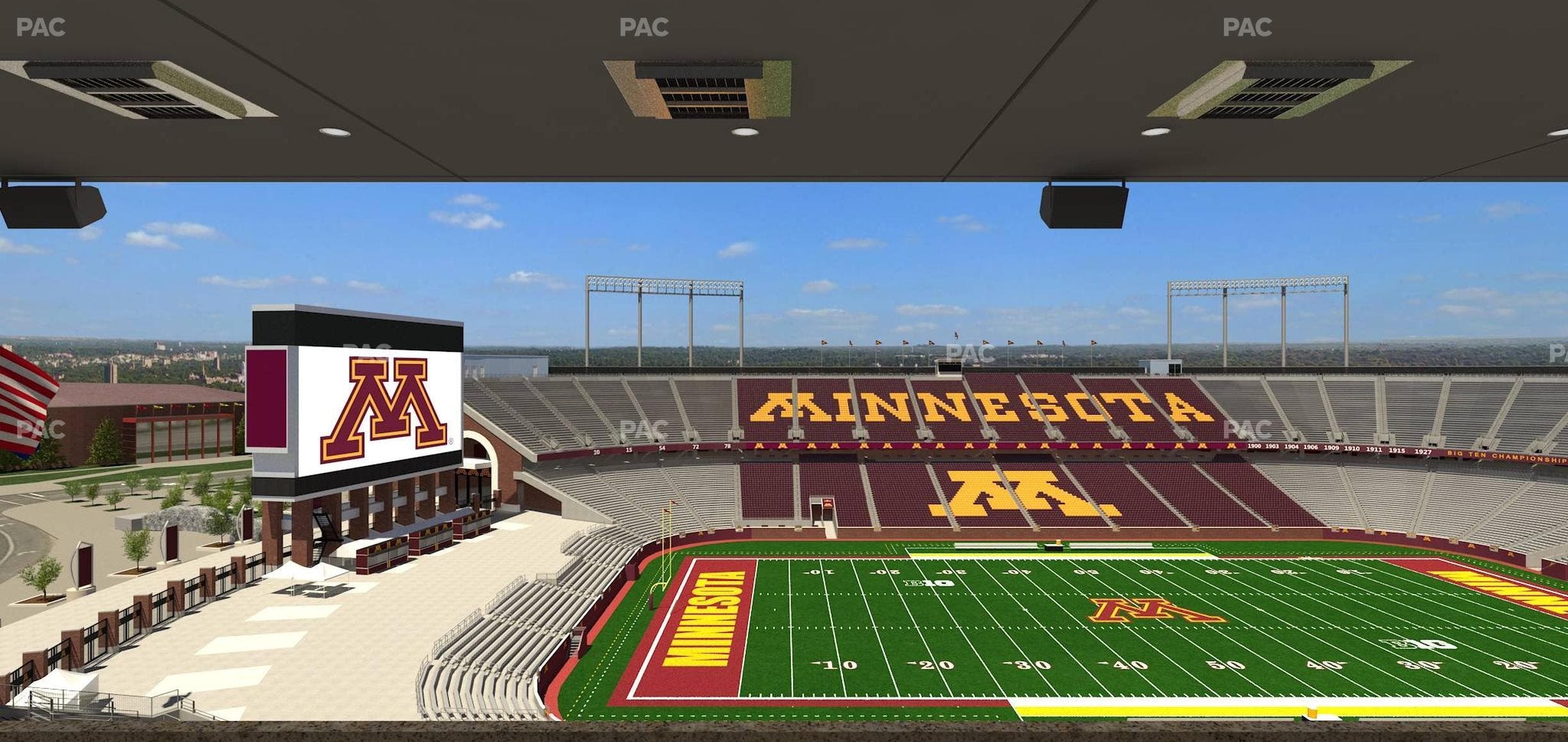 Huntington Bank Stadium - Section Loge Box 24 Upper Seat View