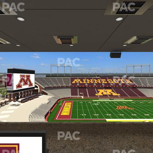 Huntington Bank Stadium - Section Loge Box 24 Upper Seat View