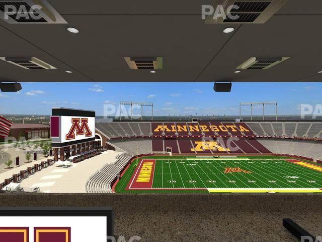 Huntington Bank Stadium - Section Loge Box 24 Upper Seat View