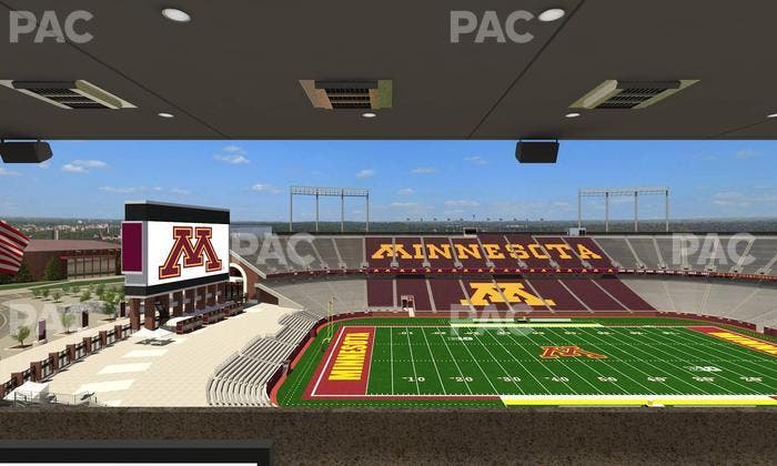 Huntington Bank Stadium - Section Loge Box 24 Upper Seat View