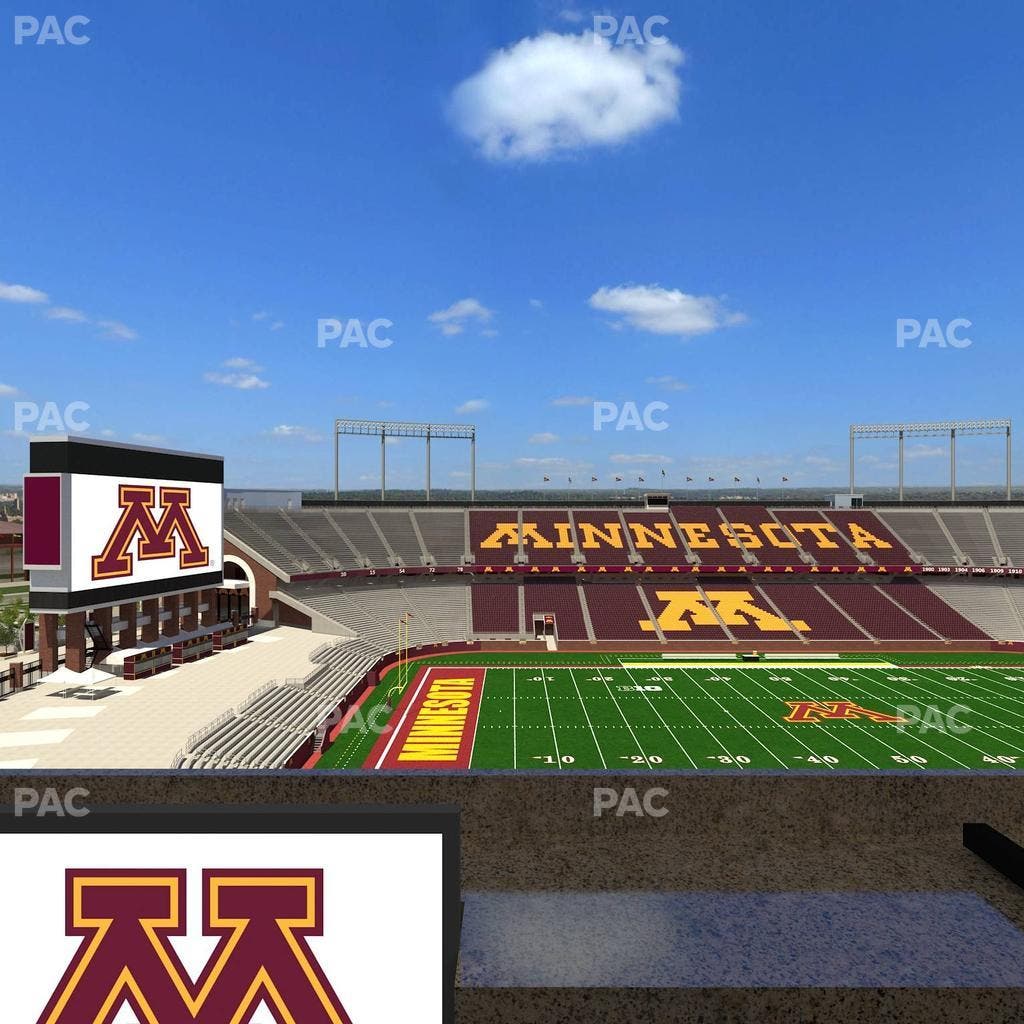 Huntington Bank Stadium - Section Loge Box 25 Lower Seat View