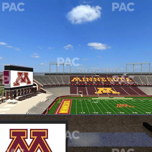 Huntington Bank Stadium - Section Loge Box 25 Lower Seat View