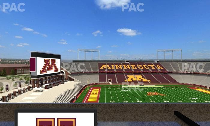 Huntington Bank Stadium - Section Loge Box 25 Lower Seat View