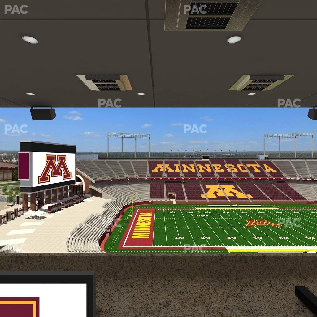 Huntington Bank Stadium - Section Loge Box 25 Upper Seat View