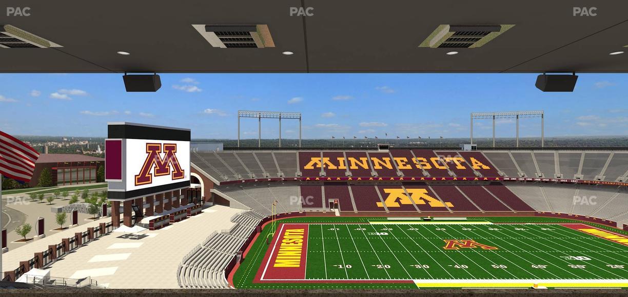 Huntington Bank Stadium - Section Loge Box 25 Upper Seat View