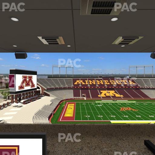 Huntington Bank Stadium - Section Loge Box 25 Upper Seat View