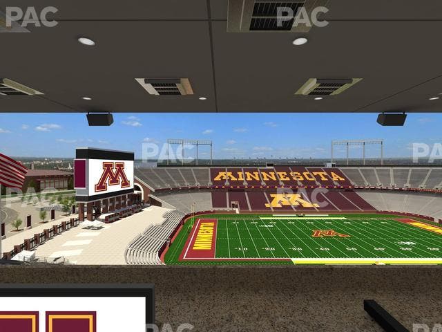 Huntington Bank Stadium - Section Loge Box 25 Upper Seat View