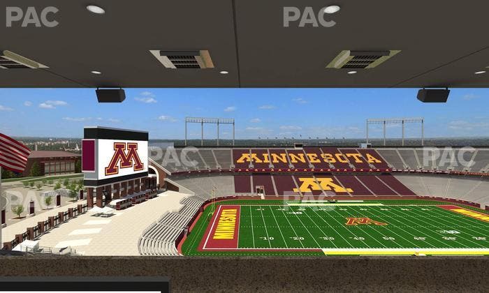 Huntington Bank Stadium - Section Loge Box 25 Upper Seat View