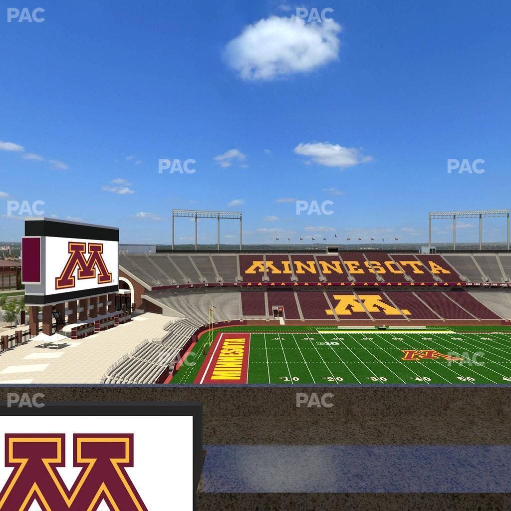 Huntington Bank Stadium - Section Loge Box 26 Lower Seat View