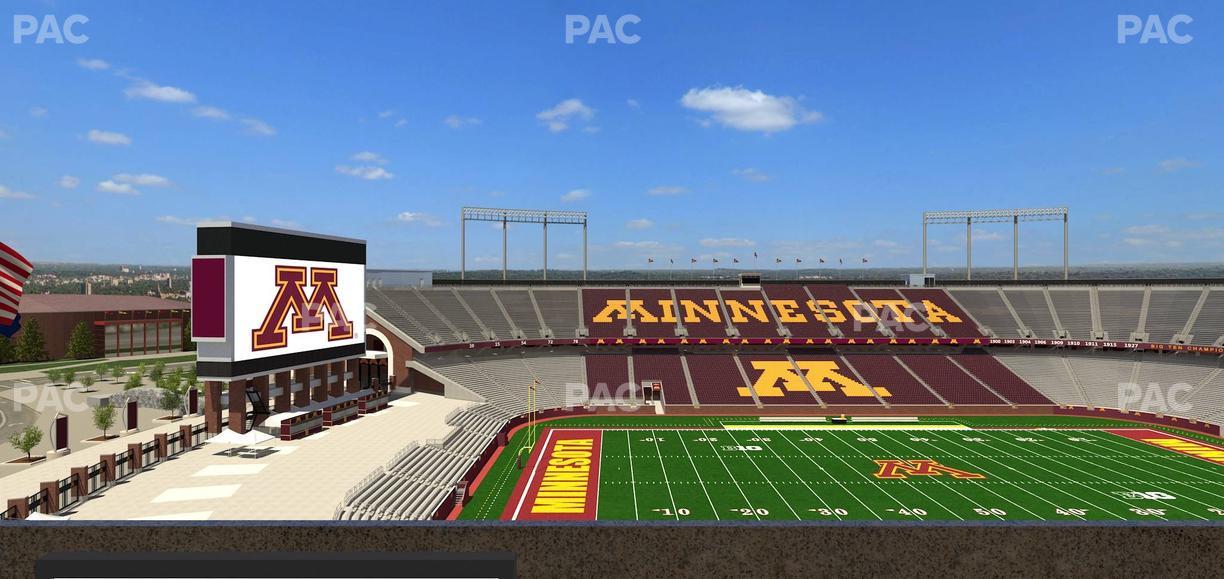 Huntington Bank Stadium - Section Loge Box 26 Lower Seat View