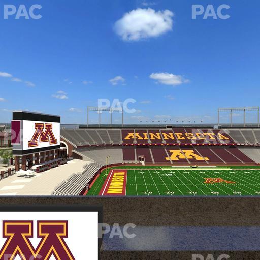 Huntington Bank Stadium - Section Loge Box 26 Lower Seat View