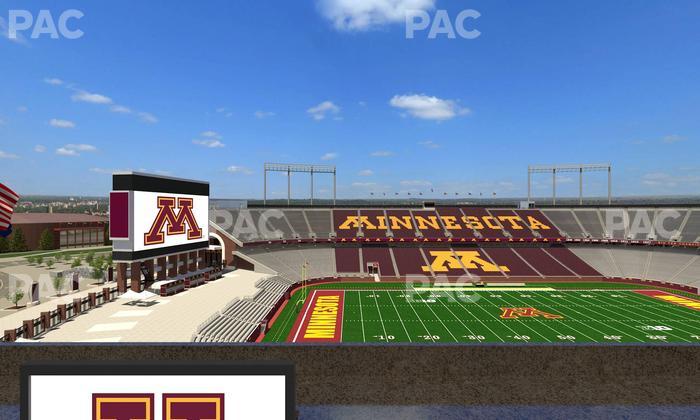 Huntington Bank Stadium - Section Loge Box 26 Lower Seat View