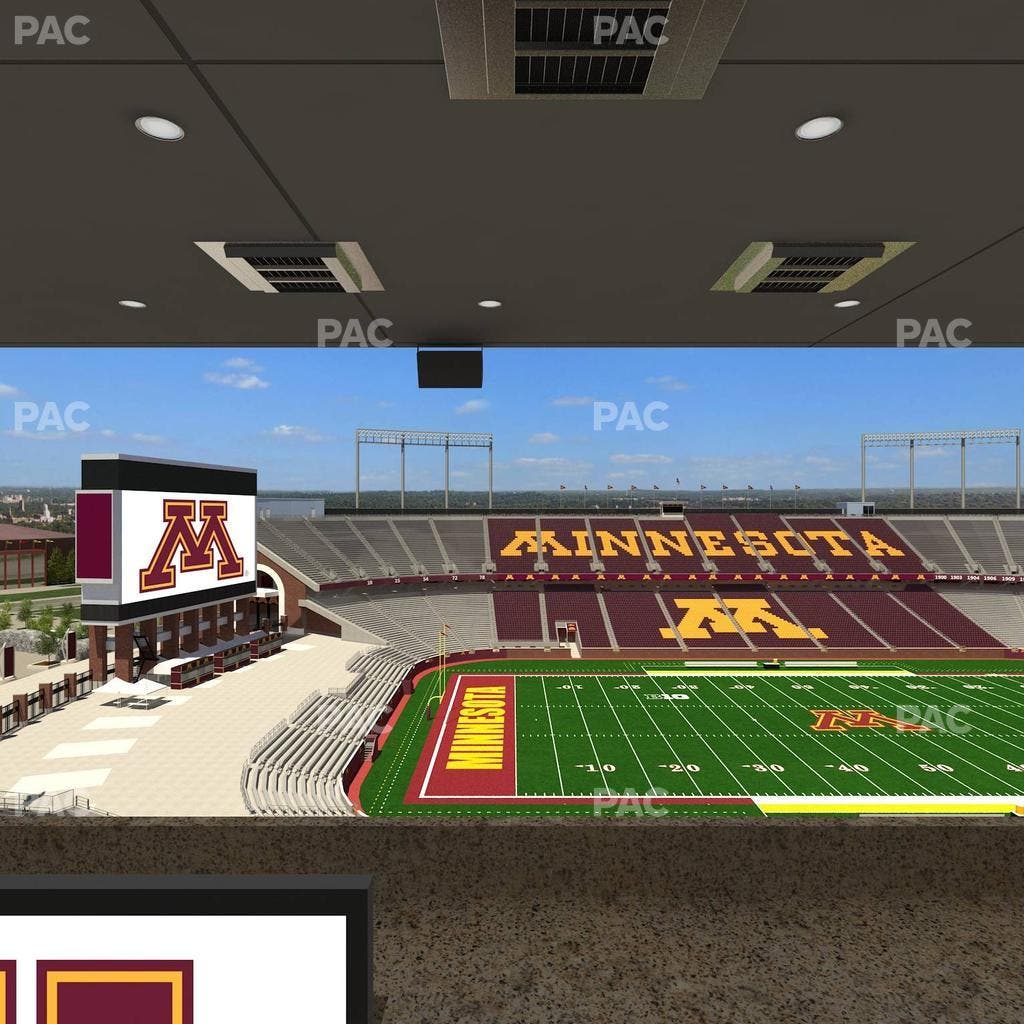 Huntington Bank Stadium - Section Loge Box 26 Upper Seat View
