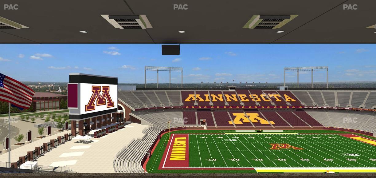 Huntington Bank Stadium - Section Loge Box 26 Upper Seat View