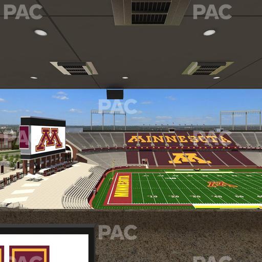 Huntington Bank Stadium - Section Loge Box 26 Upper Seat View