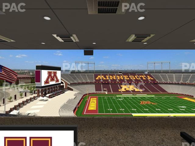 Huntington Bank Stadium - Section Loge Box 26 Upper Seat View