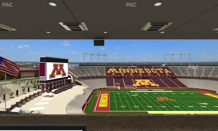 Huntington Bank Stadium - Section Loge Box 26 Upper Seat View