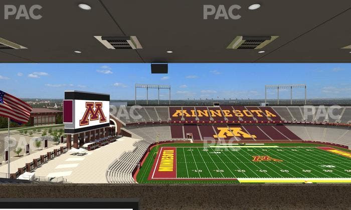 Huntington Bank Stadium - Section Loge Box 26 Upper Seat View