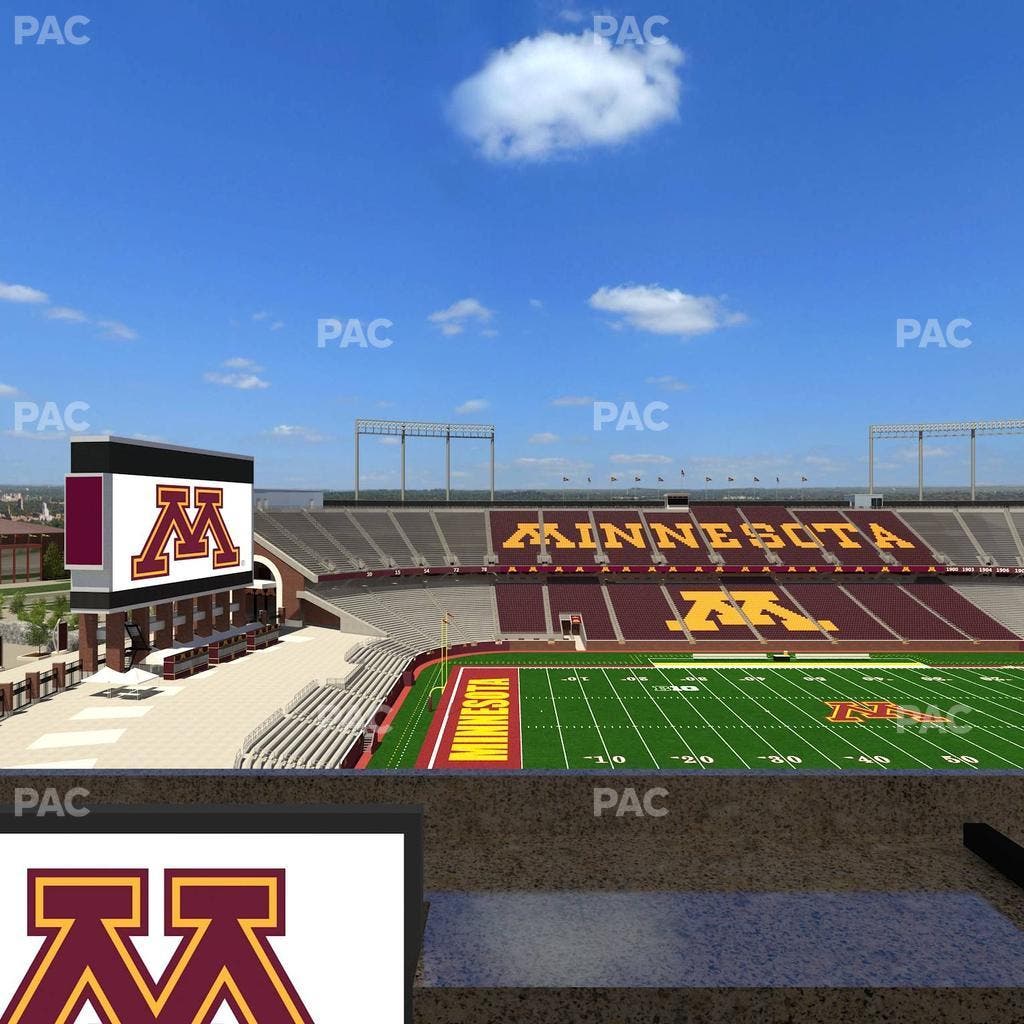 Huntington Bank Stadium - Section Loge Box 27 Lower Seat View