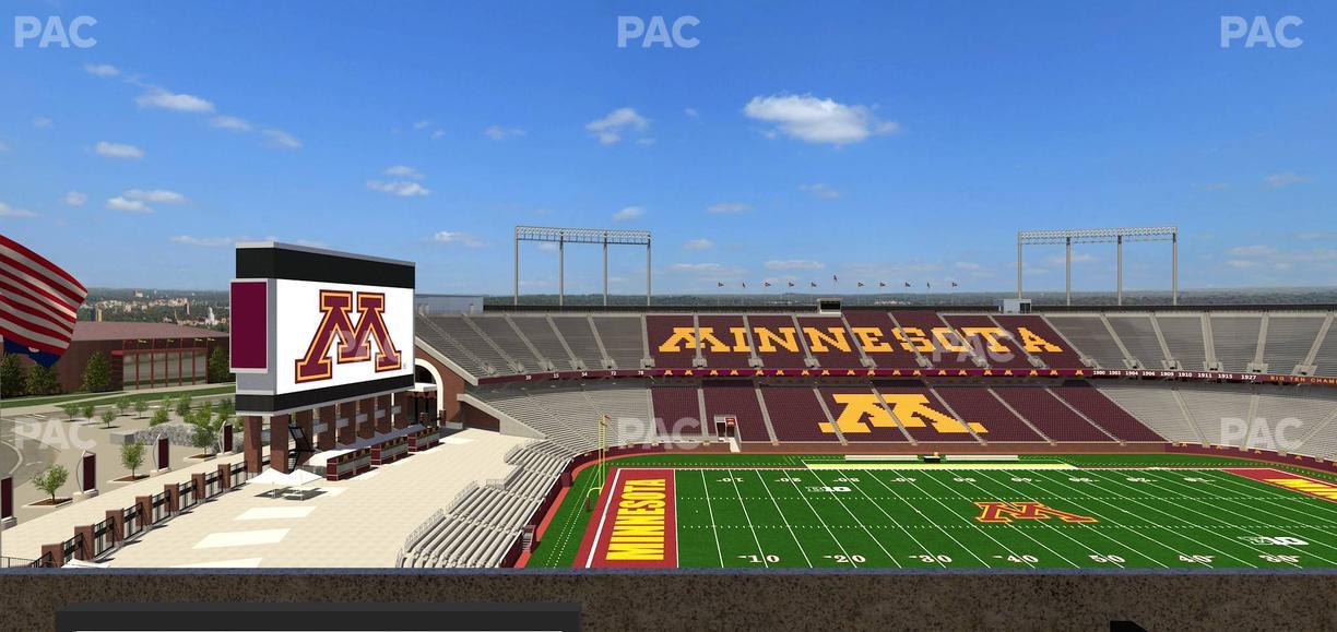 Huntington Bank Stadium - Section Loge Box 27 Lower Seat View