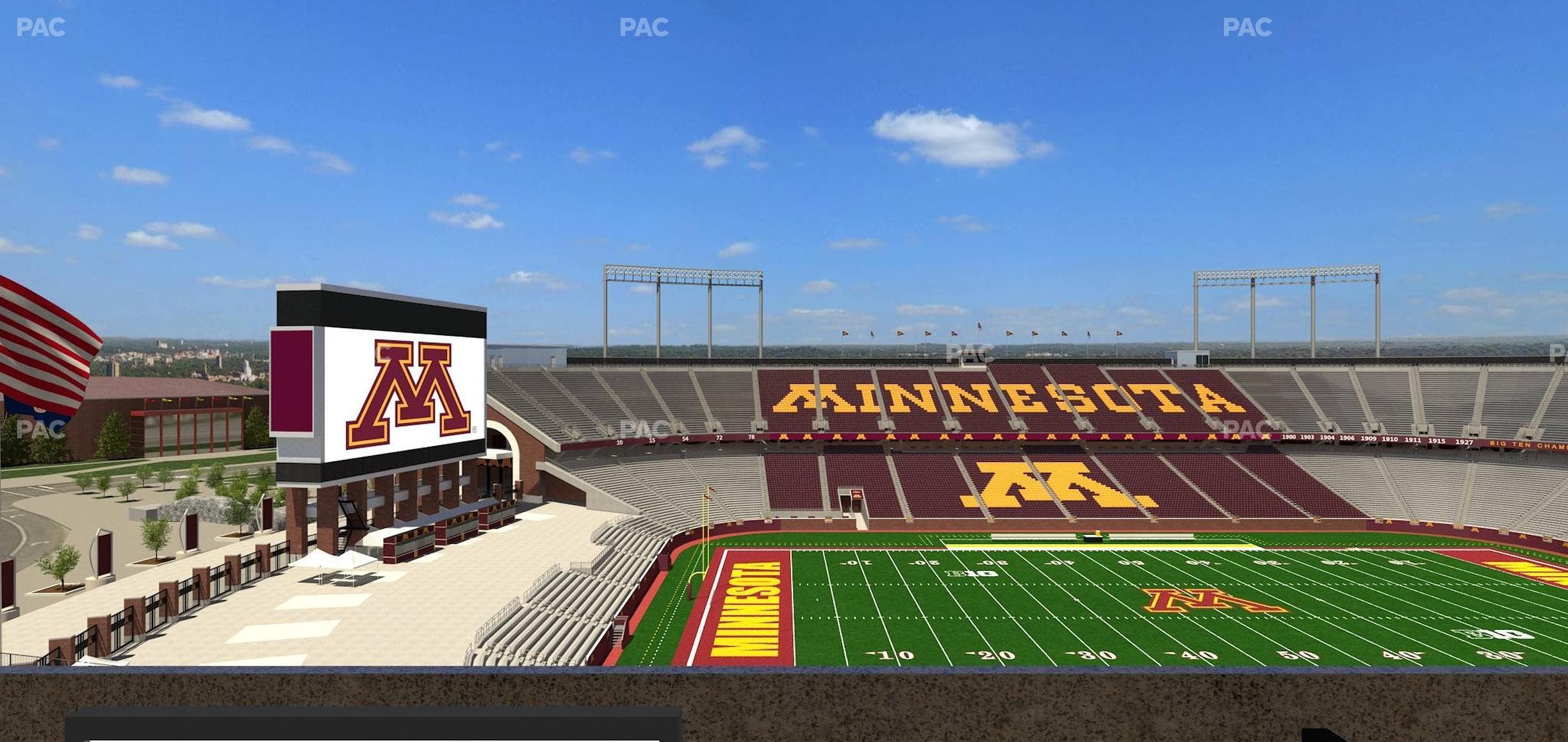 Huntington Bank Stadium - Section Loge Box 27 Lower Seat View