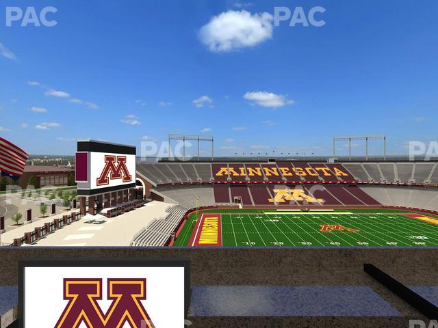 Huntington Bank Stadium - Section Loge Box 27 Lower Seat View Huntington Bank Stadium - Section Loge Box 27 Lower Seat View