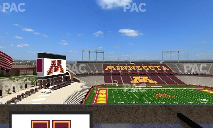 Huntington Bank Stadium - Section Loge Box 27 Lower Seat View