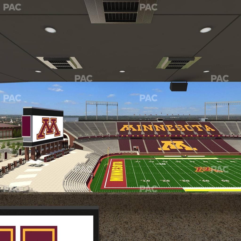 Huntington Bank Stadium - Section Loge Box 27 Upper Seat View
