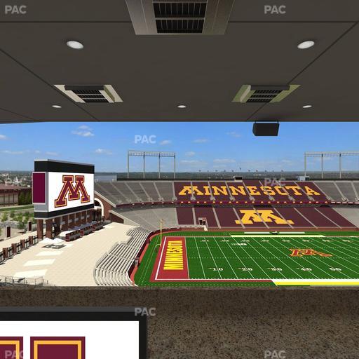 Huntington Bank Stadium - Section Loge Box 27 Upper Seat View