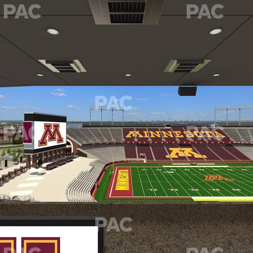 Huntington Bank Stadium - Section Loge Box 27 Upper Seat View